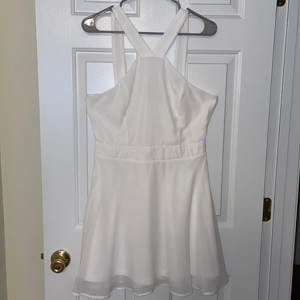 White cocktail dress